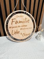 Personalisiertes Familienschild aus Holz mit Wunschnamen Bayern - Eichstätt Vorschau