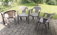 4 Gartenstühle zum Stapeln, braun, Kunststoff Nordrhein-Westfalen - Delbrück Vorschau
