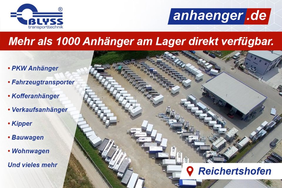 SONDERANGEBOT! Fahrzeugtransporter Anhänger 3500kg 520x208x200 in Reichertshofen
