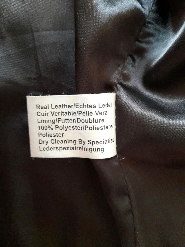 Lederjacke/ Lederblazer, Größe 38, braun in Menden