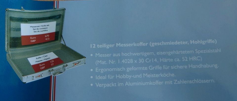 Berghaus Profi Messer-Set im Koffer in Helpsen