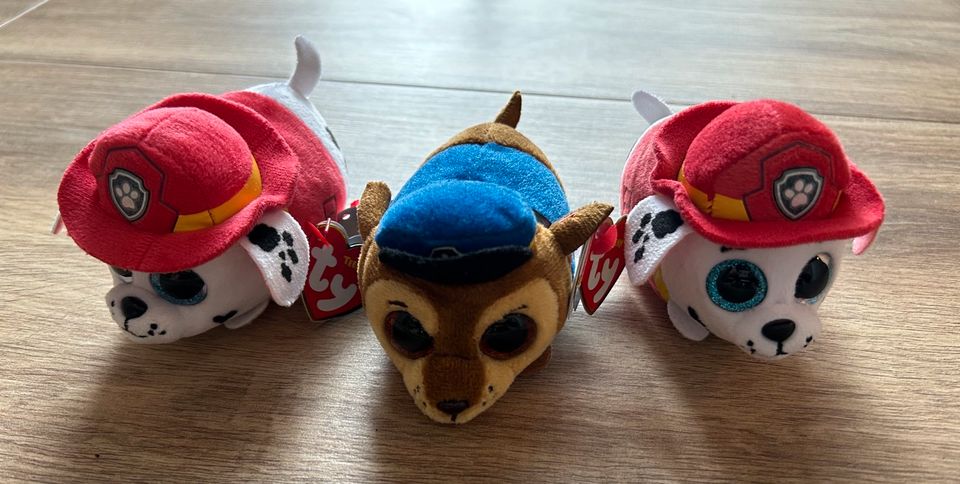 TY Paw Patrol Plüschfiguren Neu Kuscheltiere Marshall Chase Stoff in Reichweiler