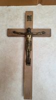 Holzkreuz Jesus mit Metallfigur 40 cm Kreuz Bayern - Bad Staffelstein Vorschau