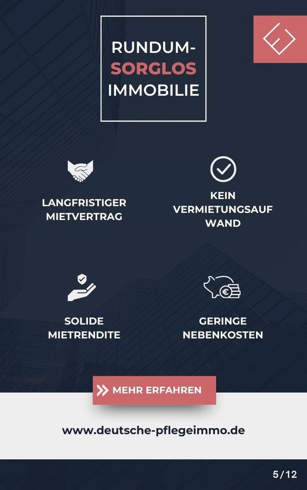 ✅ Kapitalanlage Pflegeimmobilie, KfW gefördert, Langfristig Verpachtet, Kein Vermietungsaufwand, Pflegeapartment, Wohnung im Pflegeheim, Betreutes Wohnen, Pflegewohnung, Pflegezimmer, Seniorenwohnung in Biberach