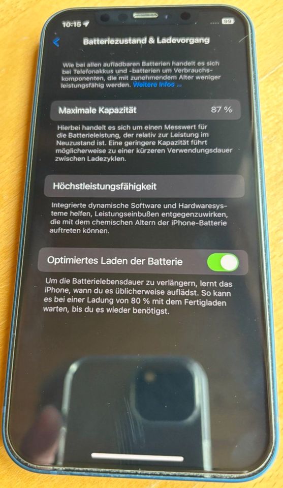 iPhone 12 128GB - Blau - 87% Akkuleistung in Mömbris