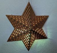 Weihnachts-Stern aus Holz RGB Wechsellicht Hessen - Edermünde Vorschau