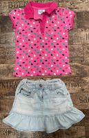 Jeansrock Gr 128 Polloshirt/T-Shirt Gr 122 Topolino Pink/Herzen Nordrhein-Westfalen - Ladbergen Vorschau