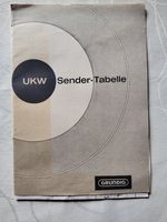 Original UKW Sendertabelle Grundig Music-Boy 204 von 1964 Bayern - Kasendorf Vorschau