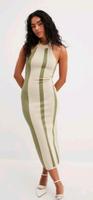 NA-KD Strick-Kleid Neckholder Sommerkleid Maxikleid gestreift grü Hamburg-Nord - Hamburg Langenhorn Vorschau