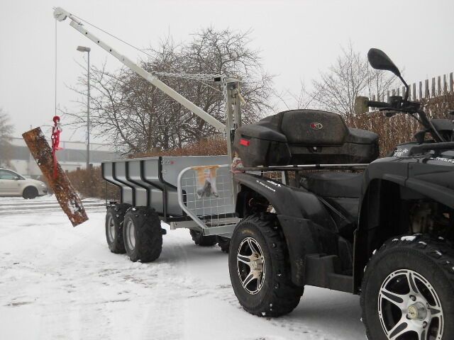 KRÜMA Forstanhänger LH1200 ohne Kran Rückewagen Traktor ATV Quad in Waltershausen