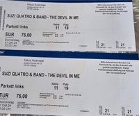 Suzi Quatro 2 Tickets für Leipzig 31.10.2024 Brandenburg - Fürstenwalde (Spree) Vorschau