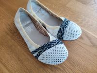 Ballerinas, weiß/blau, Rieker, neu, 39 Frankfurt am Main - Kalbach Vorschau