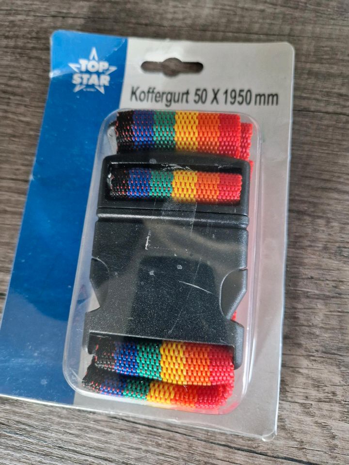 Koffergurt Gurt für Koffer Regenbogenfarben 50 x 1950 mm in Cadolzburg