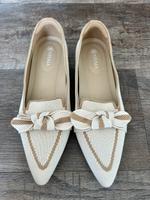 NEU! Loafer, Gr. 40, Fa. VIVAIA, Creme/beige, Schleife Rheinland-Pfalz - Langenlonsheim Vorschau