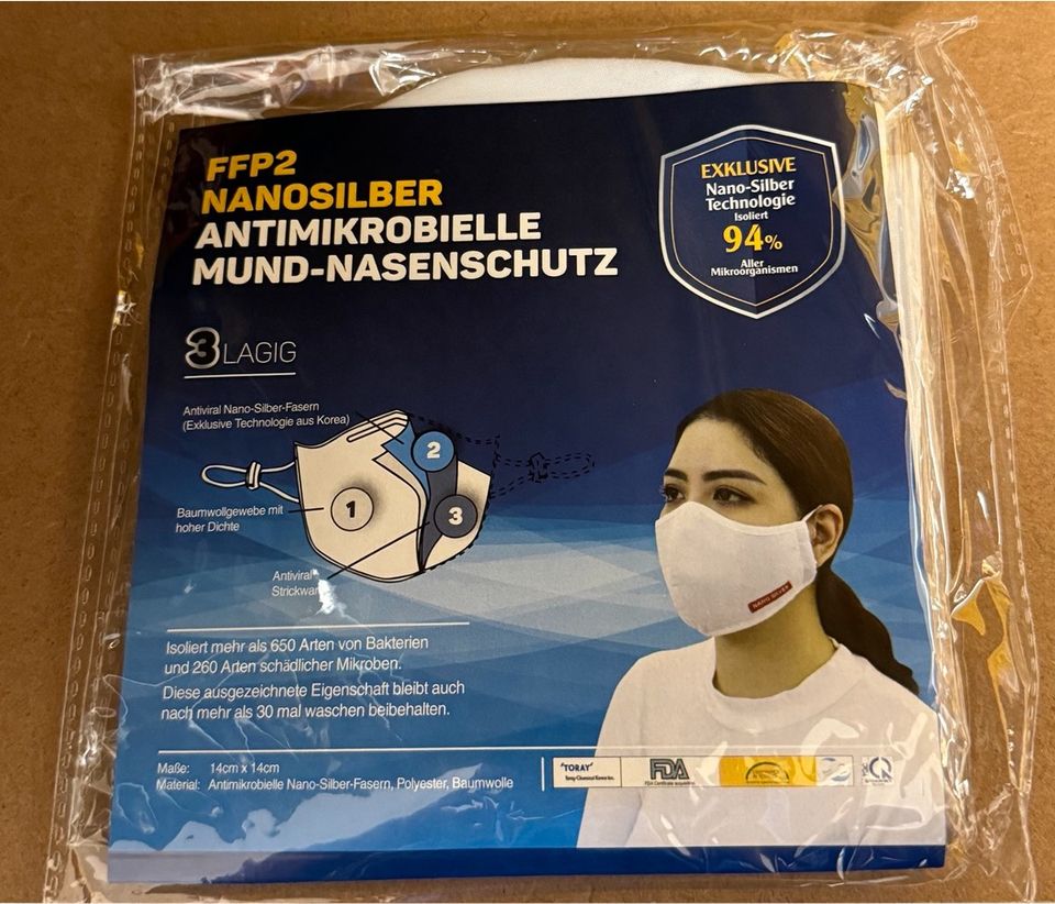 Nanosilber FFP2 Maske in Hamburg