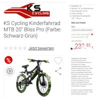 KS Cycling Bliss Pro 20 " Mountainbike, grün/schwarzp Rheinland-Pfalz - Prüm Vorschau