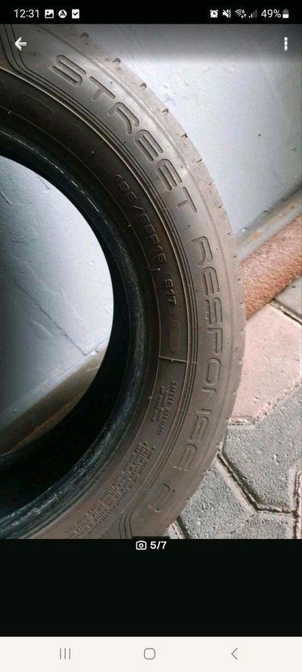 2 x Sommerreifen 195/65/R15 Dunlop Street Response 2 in Meppen