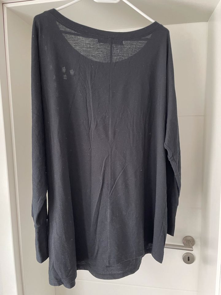 Pullover Pulli Sheego Größe 48/50 Damen Sterne schwarz in Overath