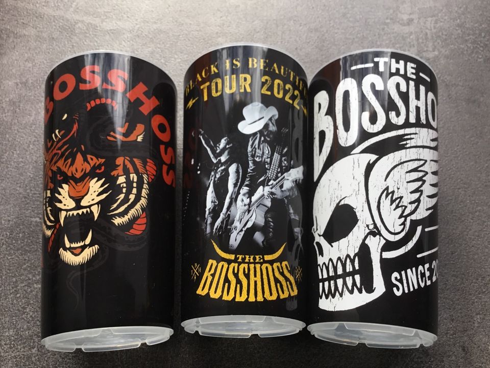 THE BOSSHOSS Star Cup Fan Becher 2004-2024 Jubiläum Set in Isernhagen