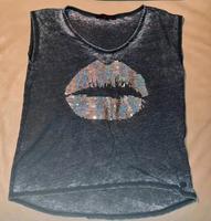 Top Glitzer Pailletten Shirt Tom Tailor denim xs s m Bayern - Lenggries Vorschau