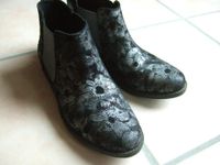 S.OLIVER Leder-Stiefeletten Schuhe Silber-Print Blumen Gr. 40 TOP Nordrhein-Westfalen - Gelsenkirchen Vorschau