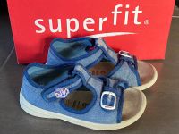 Superfit Polly Ocean Gr. 26 Sandalen Kinder Textil blau/weiß Thüringen - Erfurt Vorschau