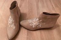 Catwalk Stiefel Stiefeletten Ankle Boots Blume Perlen ❤️ Mecklenburg-Vorpommern - Stralsund Vorschau