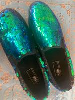 Asos Schuhe mit Pailletten grün Gr. 43 / UK 9 Nordrhein-Westfalen - Troisdorf Vorschau