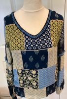 Schöne Bluse bunt blau Gr 38 Patchwork Optik Nordrhein-Westfalen - Schwalmtal Vorschau