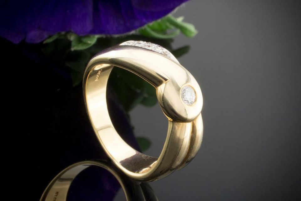 Brillantring Top Wesselton Brillanten Ring in 585er Gelbgold 14K in Wegberg