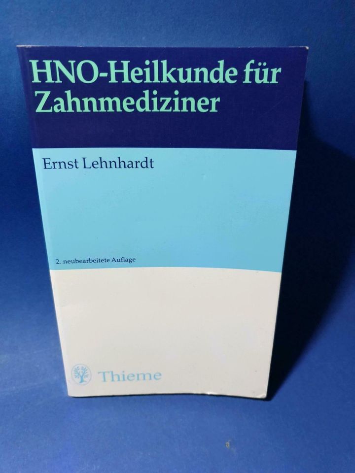 HNO-Heilkunde für Zahnmediziner von Ernst Lehnhardt , 2. Auflage in Leipzig