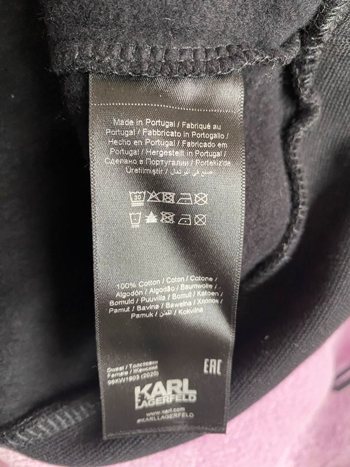 Karl Lagerfeld Sweatshirt, schwarz, Größe L in Lüdenscheid