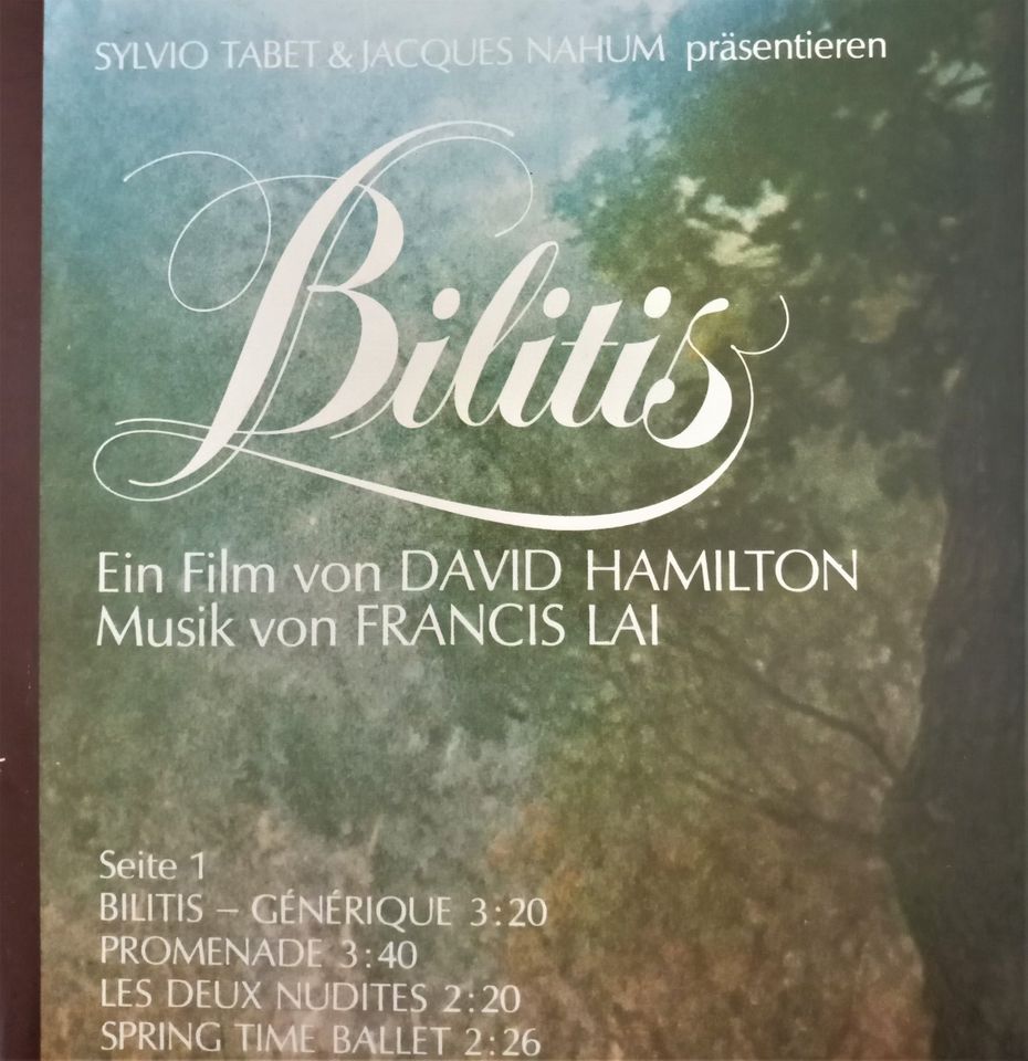 LP  " Bilitis " Org. Filmmusik Constantin-Film David Hamilton '77 in Norderstedt