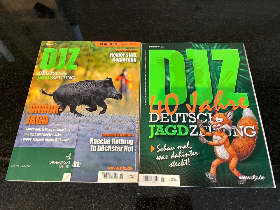 DJZ Deutsche Jagd Zeitung August- Dezember 2021 Parey Zeitschrift in Wietzendorf