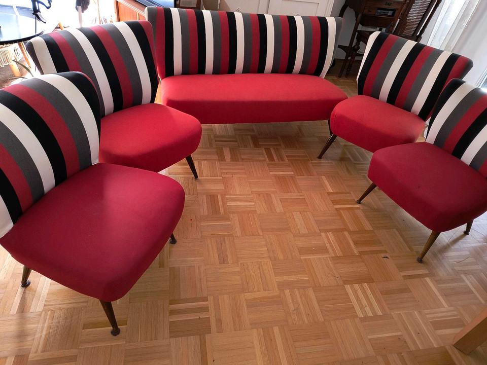 Retro Nostalgie 50 Jahre Midcentury Cocktailsessel  Sitzbank in Langenau