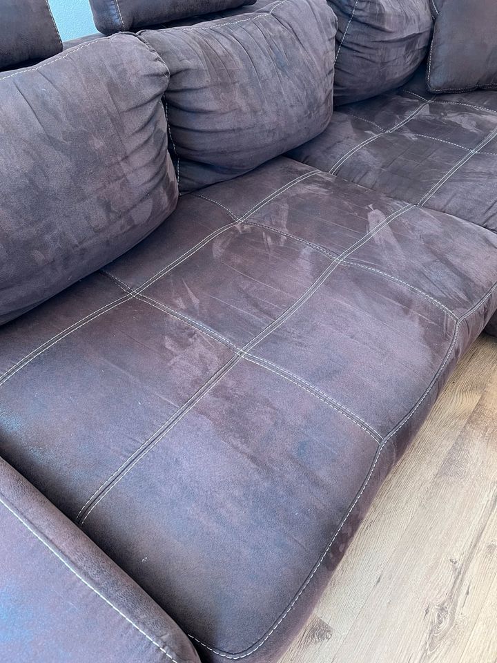 Couch L braun Big Sofa in Oyten