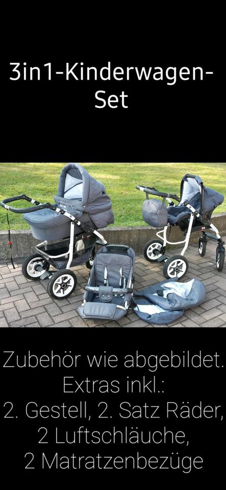 Bebebi Kinderwagen-Set 3in1 - Modell Bellami in Poppenhausen