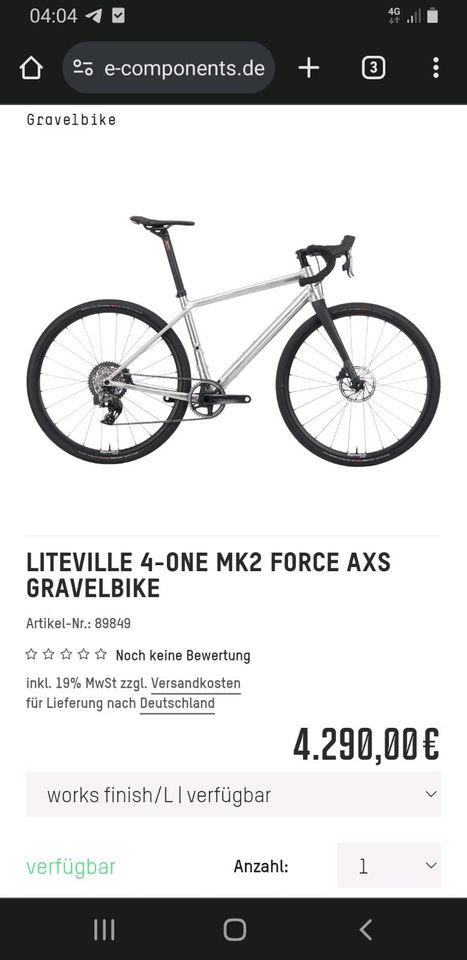 Gravel Bike Liteville 4-One in Schenefeld