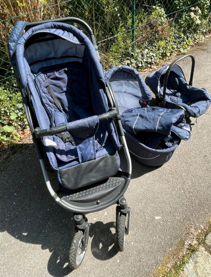 Bergsteiger Kombikinderwagen Capri Marine blue in Radebeul