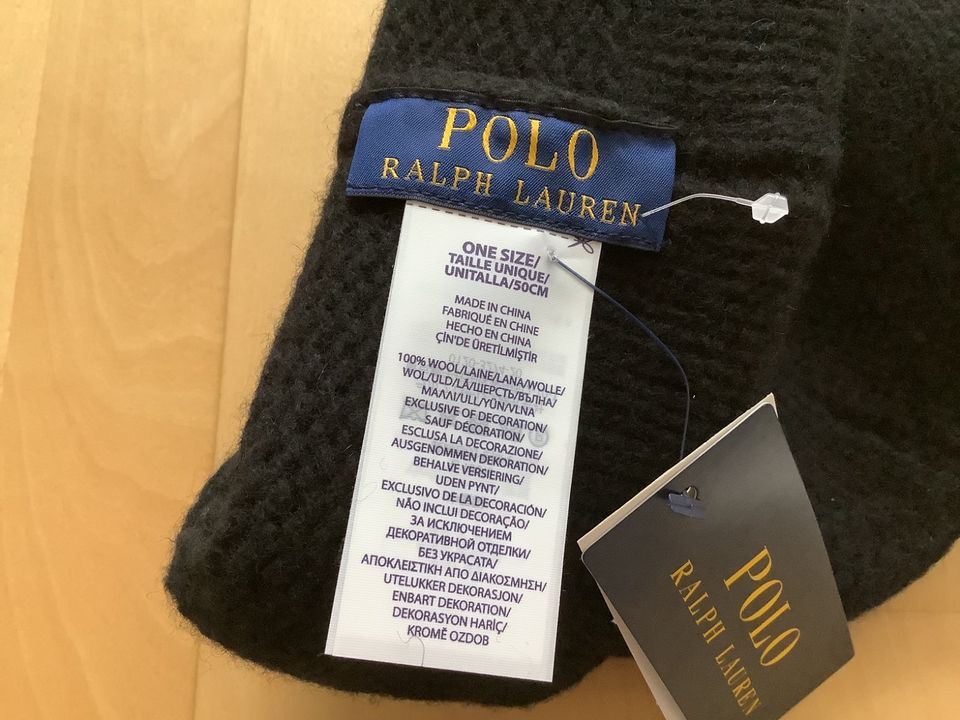 Ralph Lauren Mütze schwarz neuwertig in Gauting