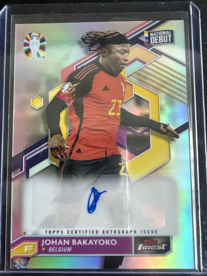 Topps Finest Road to UEFA Euro 2024 Johan Bakayoko Auto in Hilden