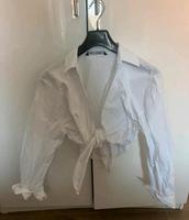 Damen Baumwolle Bluse, weiß zum binden, Zara, Gr.S Bayern - Schwarzenbruck Vorschau