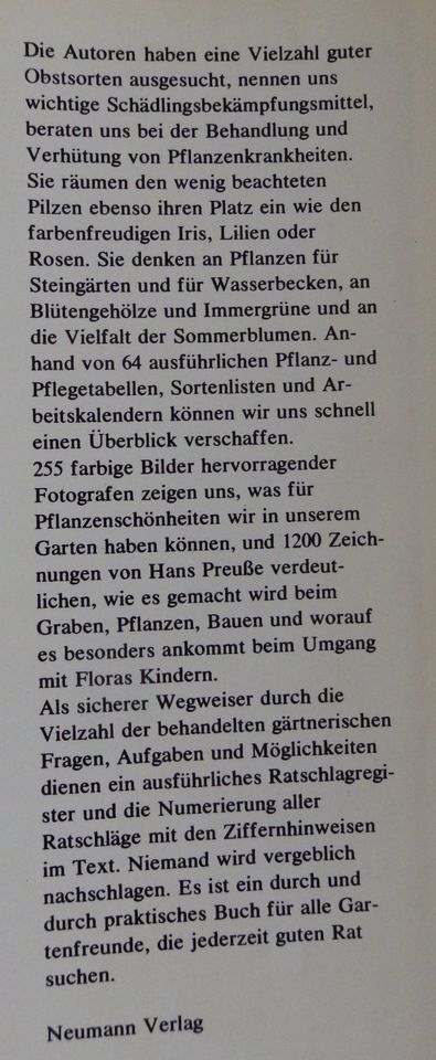 "Rat für jeden Gartentag", Franz Böhmig, tolles Handbuch/Ratgeber in Dresden