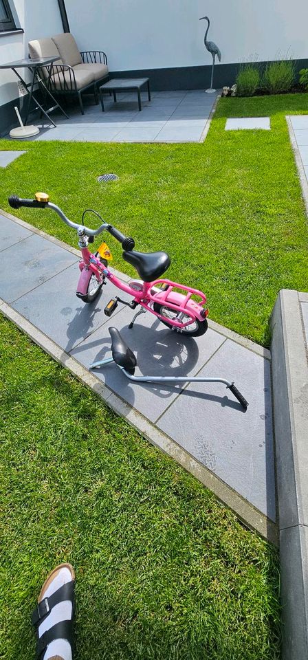 Puki Kinderfahrrad 12 zoll rosa mit extra Sessel in Unterföhring