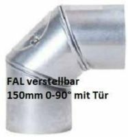 FAL Rauchrohrbogen Kaminrohr Bogen 0-90° verstellbar 150mm Nordrhein-Westfalen - Wiehl Vorschau