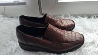 Rieker Halbschuhe Schlangenlederoptik braun Damen Gr.39 Echtleder Nordrhein-Westfalen - Selm Vorschau