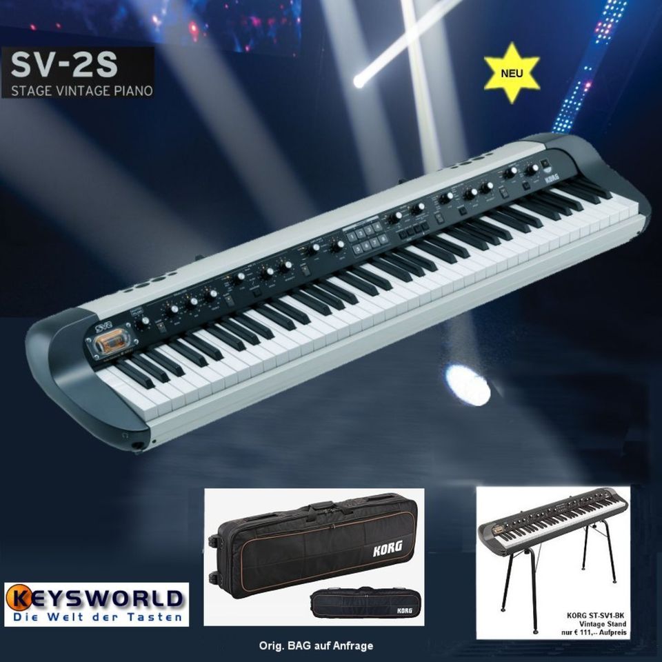 KORG SV2 S 73_Vintage Design Piano_Lautsprecher_88*_NEU_TAUSCH+ in Frammersbach