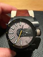DIESEL Uhr schwarz mit braunem Lederarmband Bayern - Heilsbronn Vorschau