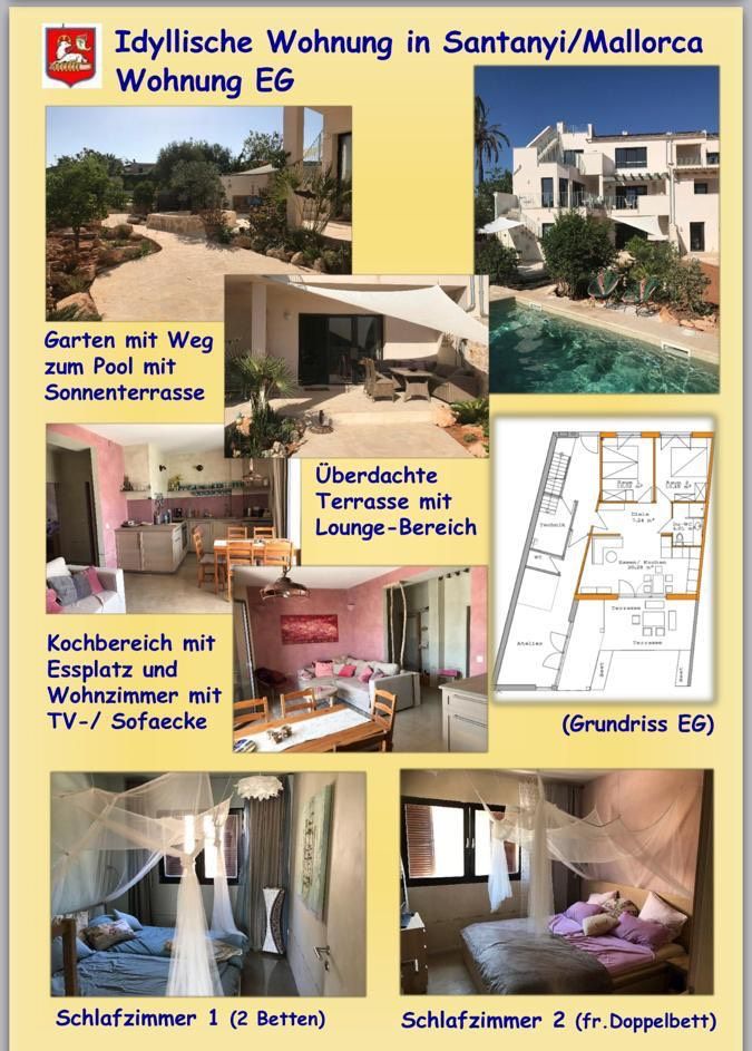 Idyllische Wohnung für 1-4 (max 6) Personen in Santanyi, Mallorca in Hannover