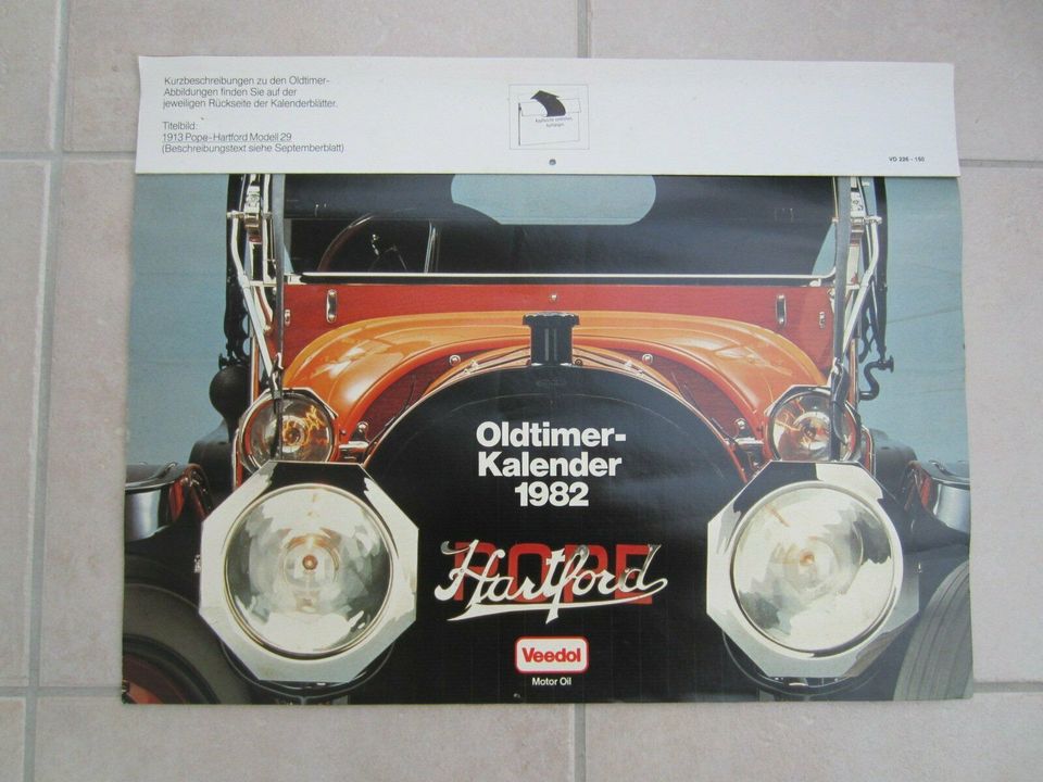 VEEDOL  *  OLDTIMER KALENDER  *  1982 in Henstedt-Ulzburg